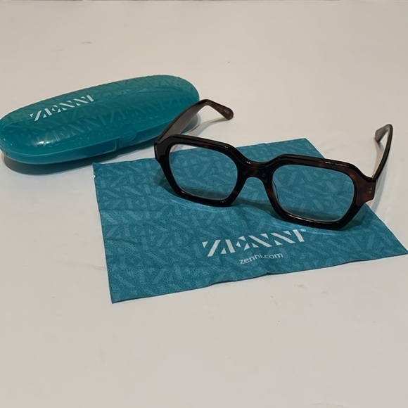 Zenni Accessories Zenni 20 Tortoiseshell Geometric Reader Glasses